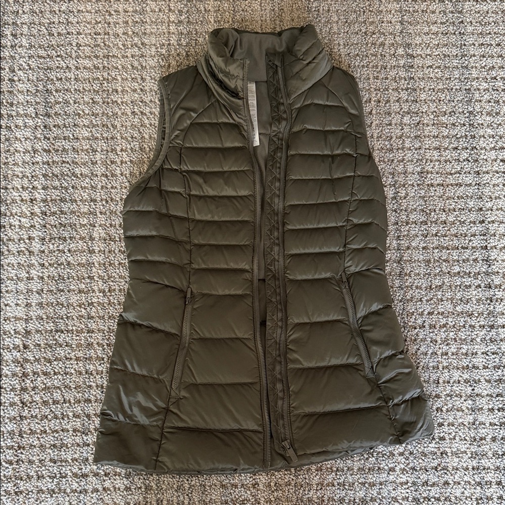 Lululemon Olive Puffer Vest - Picture 2 of 4